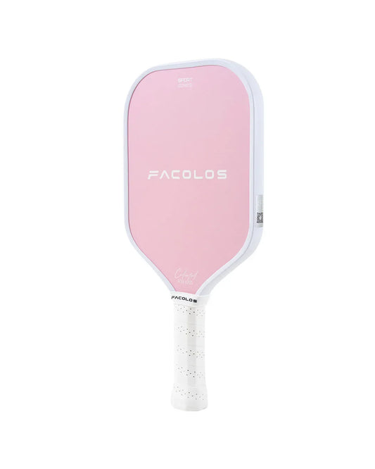 Facolos pink pickleball paddle for kids with white grip, official Facolos Australia product