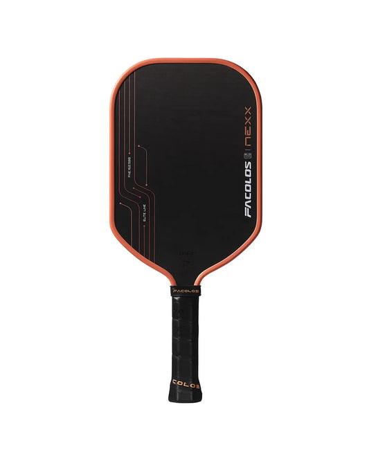 Facolos NeXX black and orange pickleball paddle, official Facolos Australia product