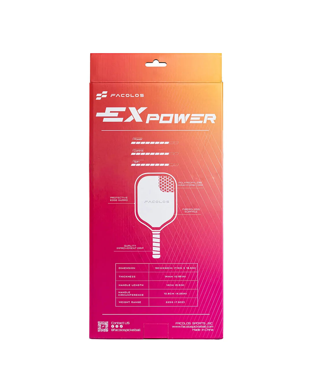 Facolos ExPower White paddle grip close-up | Facolos Australia