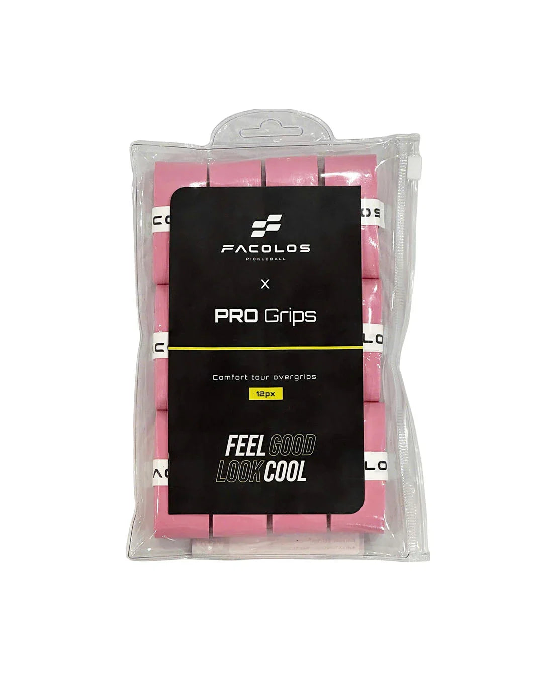 Facolos Australia pink PRO Grips pack, pickleball overgrips, 12 pieces, official store
