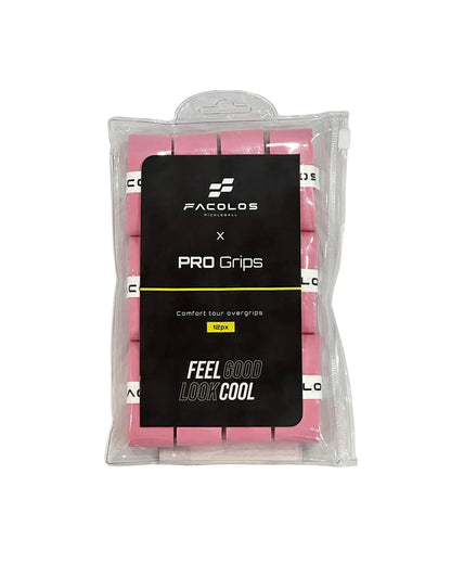 Facolos Australia pink PRO Grips pack, pickleball overgrips, 12 pieces, official store