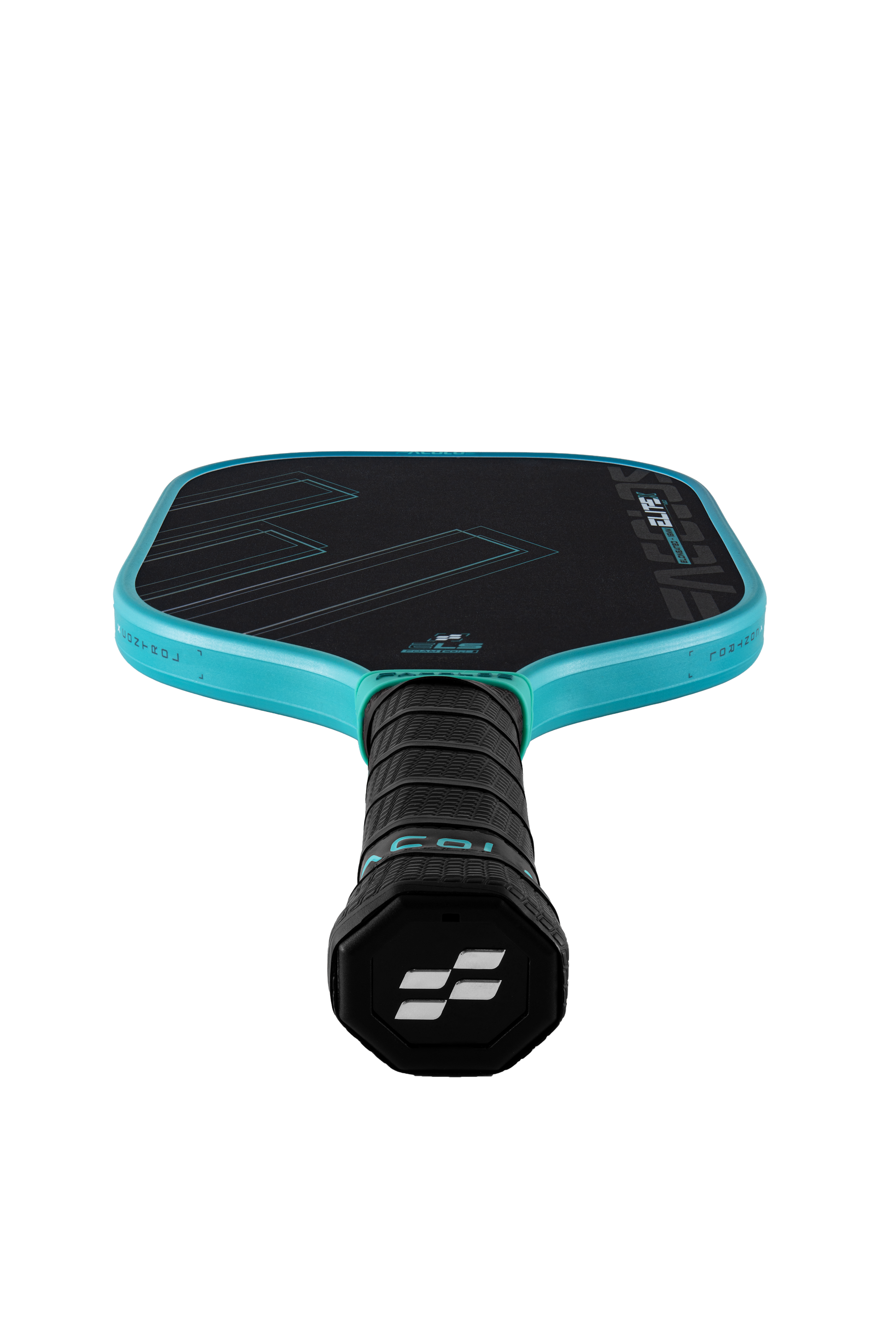 Elite X 2.0 Elongated - Teal grip closeup