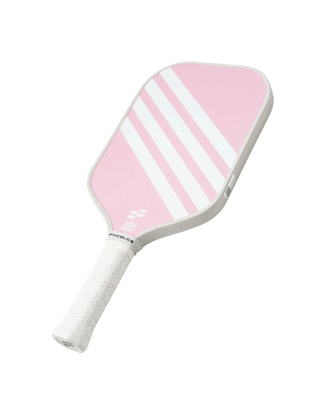 Facolos pink and white pickleball paddle with white grip, official Australian store