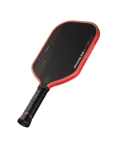 Facolos black and red pickleball paddle with ergonomic grip, available in Australia online