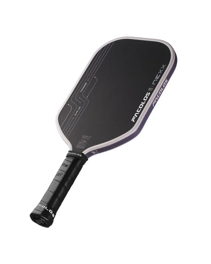 Facolos black pickleball paddle with ergonomic grip, product shot for Facolos Australia
