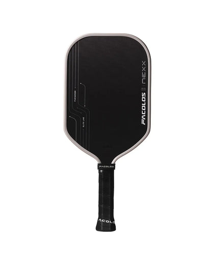 Facolos black pickleball paddle with white trim, official product at Facolos Australia
