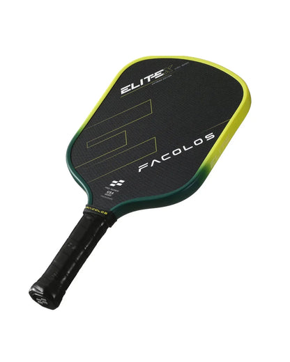 Facolos Elite X pickleball paddle with black and yellow design, available in Australia