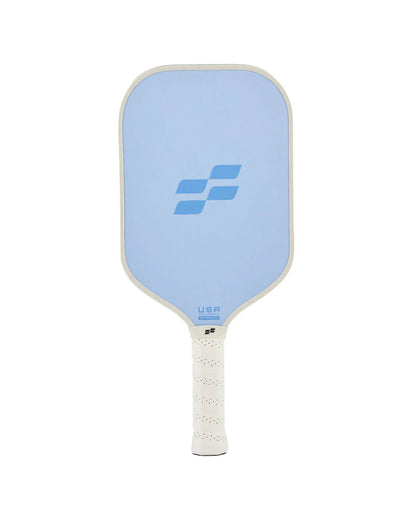 Light blue Facolos pickleball paddle with white grip, available at Facolos Australia online store
