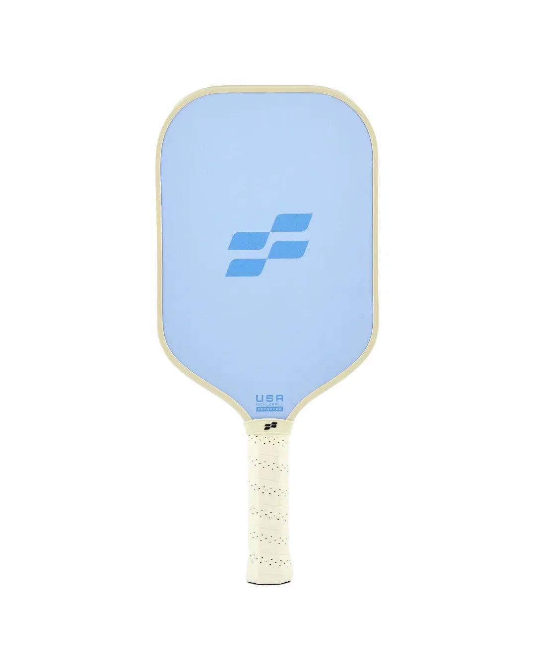 Facolos blue pickleball paddle with white grip, displayed on white background, Australia store