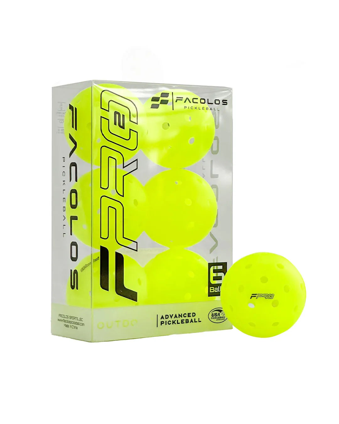Facolos F-Pro Gen 2 Pickleball Balls loose neon | Facolos Australia