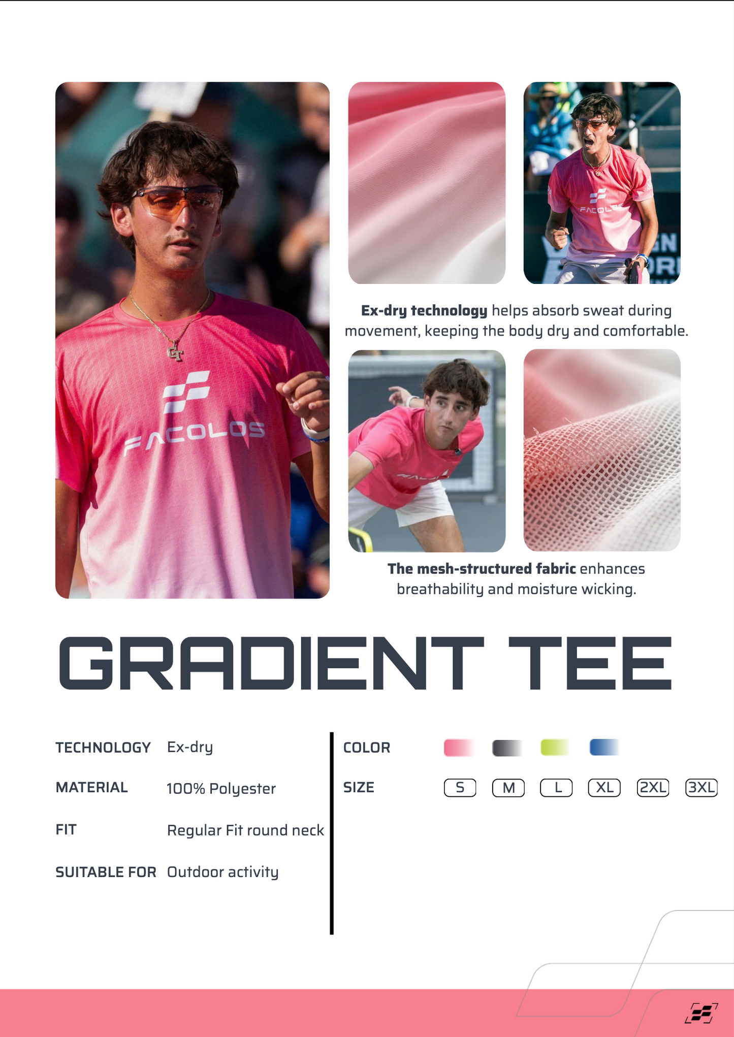 T-shirt Tardio - Gradient