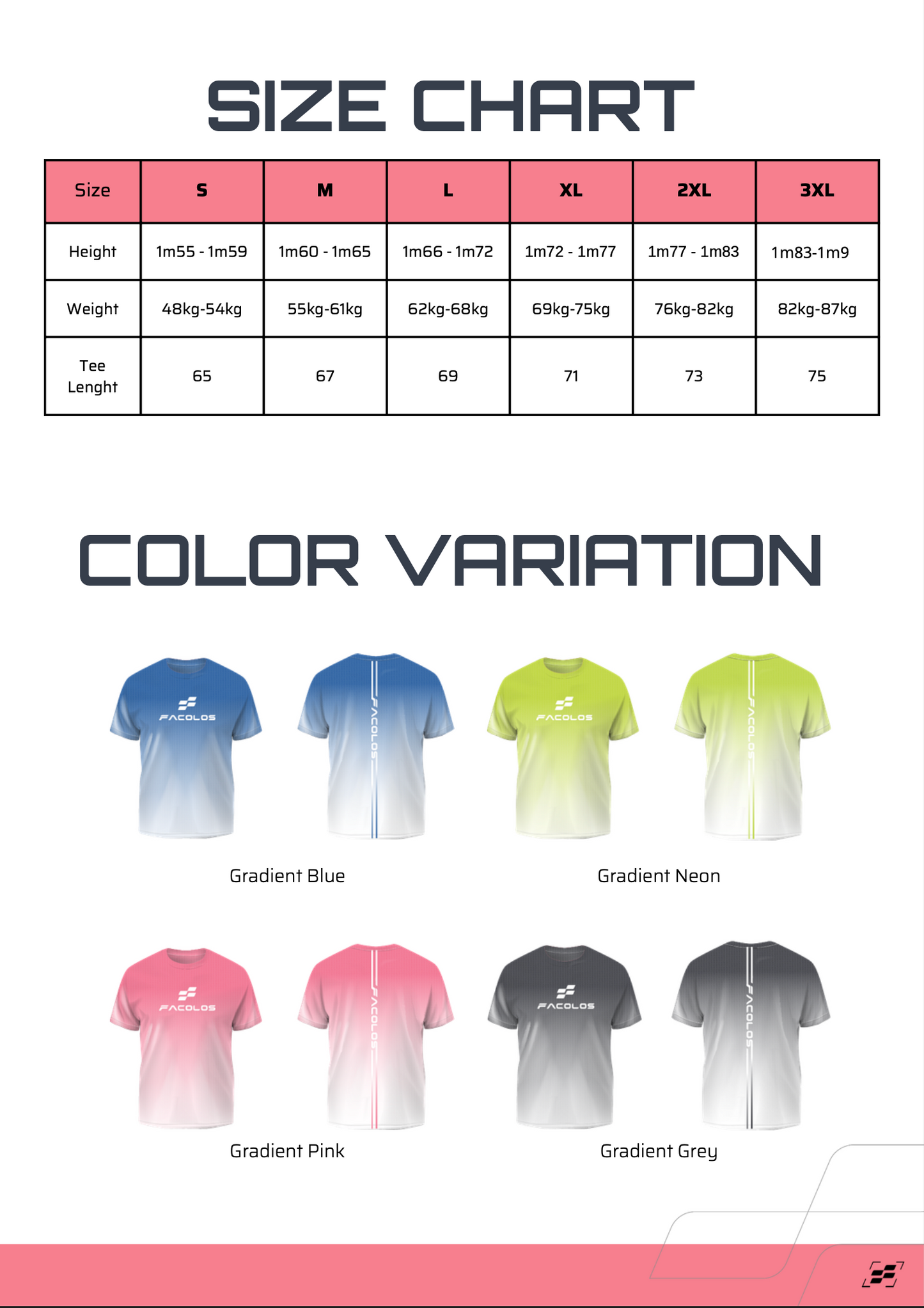 T-shirt Tardio - Gradient